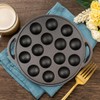 LCJAOF Cast Iron Escargot Dish with 15 Compartment Holes Takoyaki
