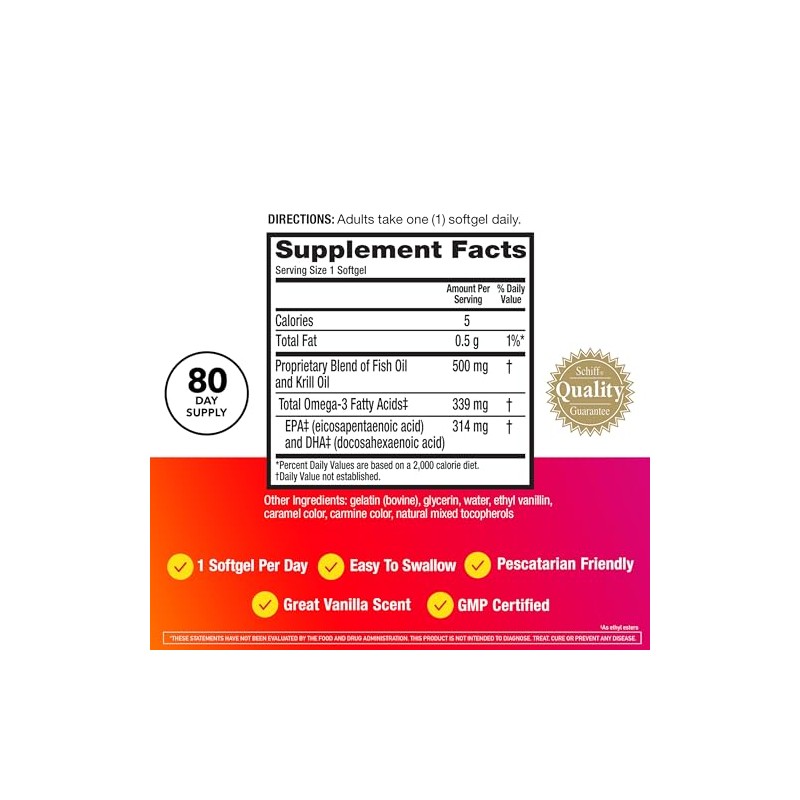MegaRed Advanced 4-in-1 Omega-3 Fish Oil and Krill Oil Dietary