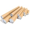 EPOSGEAR 40 Pack Postal Tubes with End Caps, Cardboard Mailing