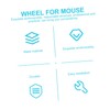 Operitacx Metall Scrollrad Ersatzteil Kompatibel mit Mäusen Mouse Roller Zubehör