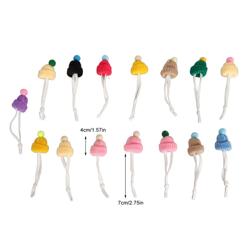 15pcs Small Christmas Knit Hats Exquisite Innovative Cute Stylish Small