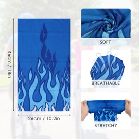 kilofly 6/8 pc Multi-purpose Seamless Headwear Bandanas Mixed Set Value Pack