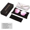 U.I STATION Square Sunglasses Womens Mens Oversized Mirrored lens U886
