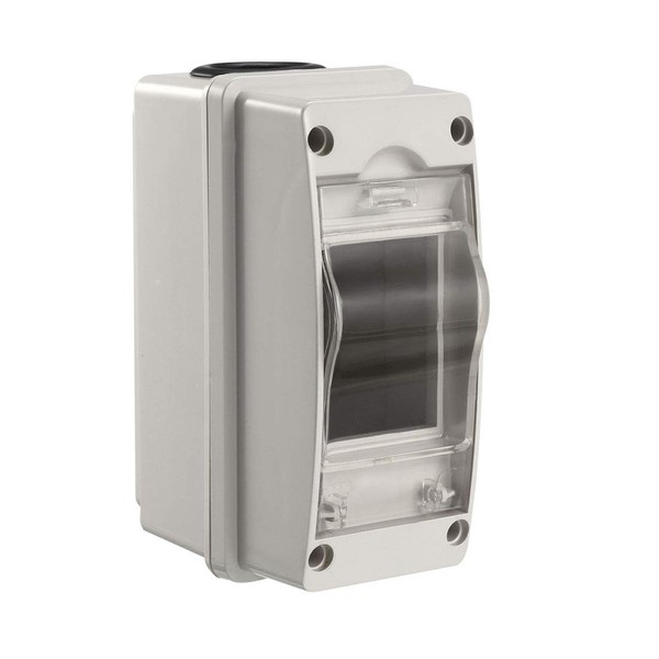 uxcell 125x58x85mm Waterproof 2 Ways Distribution Box Circuit Breaker Protector