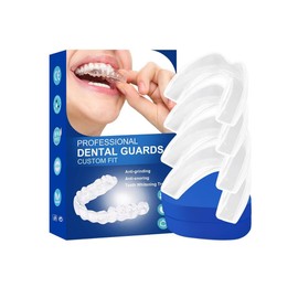 Reusable Night Mouth Guard for clenching Teeth, Custom Fit, No More Grind, Night Time Protection for Teeth, BPA Free, Ready to Wear, Grinding Teeth 4 Pack in 2 sizes
