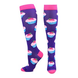 MadSportsStuff Cupcake Socks Over The Calf Length