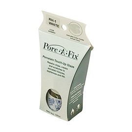 Rohl PORCAFIXALLIAWHITE Porc-A-Fix Porcelain Repair Touch Up Glaze Kit in Allia White Only for Allia Porcelain or Fireclay Sinks 15cc Jar or Bottle for Chips Cracks