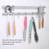 Wall Mounted Stainless Steel Magnetic Knife Holder Double Bar Kitchen