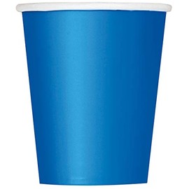 Premium Royal Blue Paper Cups Set - 9 oz (Pack of 14) - Elegant & Eco-Friendly Party Drinkware - Perfect for Birthdays, Showers, & Special Celebrations