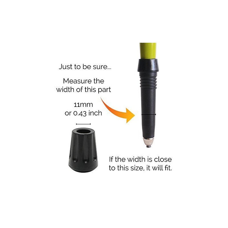 Nanxin 12 pieces rubber buffer for hiking poles trekking poles