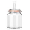 YARWELL 0.6 Gallon Glass Fermentation Jar with Airlock, Small Batch