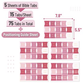 Mr. Pen- Bible Tabs, 75 Tabs, Plum Orchard, Gold Foil Embossed Lettering, Laminated Bible Tabs for Women and Men, Bible Tabs for Study Bible Index Tabs, Bible Book Tabs, Bible Labels Tabs