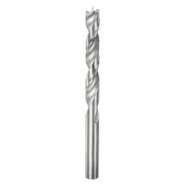 HARFINGTON Brad Point Drill Bit 10mm(25/64") Dia Straight Round Shank Drill Metric Brad Point Spiral Twist Drill Bits for Carpenter Woodworking Plastic Rubber