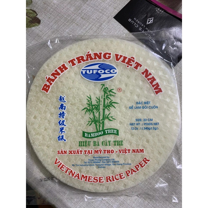 Bamboo Tree Spring Roll Rice Paper Wrappers/ Pandan/ Tumeric/Chilli -