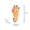 3 Wall Hooks/Coat Hooks, Made of Wood, Forest Animals: Deer,