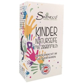 Skineco Children's Soap with Goat Milk, Handmade Cold Process (Pack of 1)