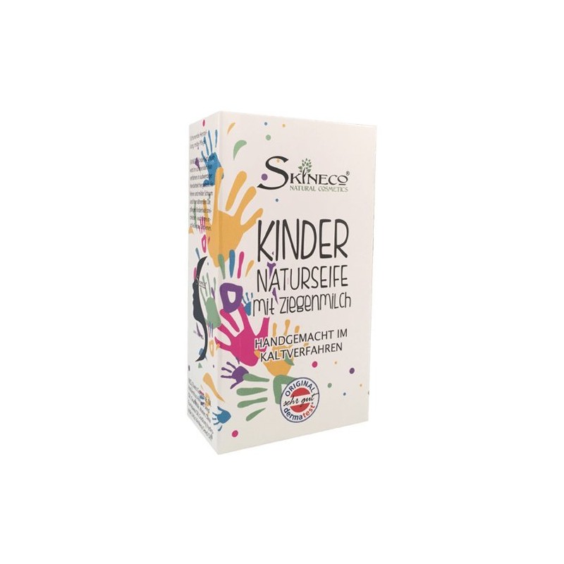 Skineco Children's Soap with Goat Milk, Handmade Cold Process (Pack