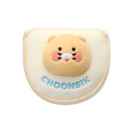 KAKAO FRIENDS GOLF Soft Mallet Putter Cover, Character Golf Club Cover, Soft Mircrofiber Cover (Choonsik)
