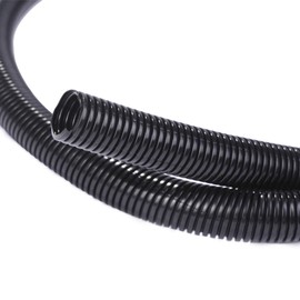 Alex Tech 50ft - 1/4 inch Split Wire Loom Tubing - Black