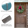 Myfolrena Adjustable Wreath Hanger from 15"-24", Metal Wreath Hook for