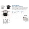 Vertical floor White Black Stainless Steel Shower Drain Bathroom Drain