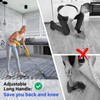 ITTAR Grout Brush with Long Adjustable Handle, Swivel Scrub Brush,