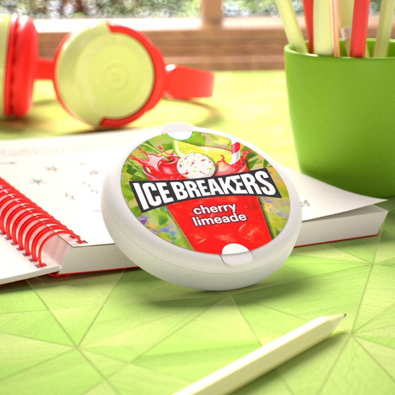 ICE BREAKERS Cherry Limeade Sugar Free Mints Tins, 1.5 oz