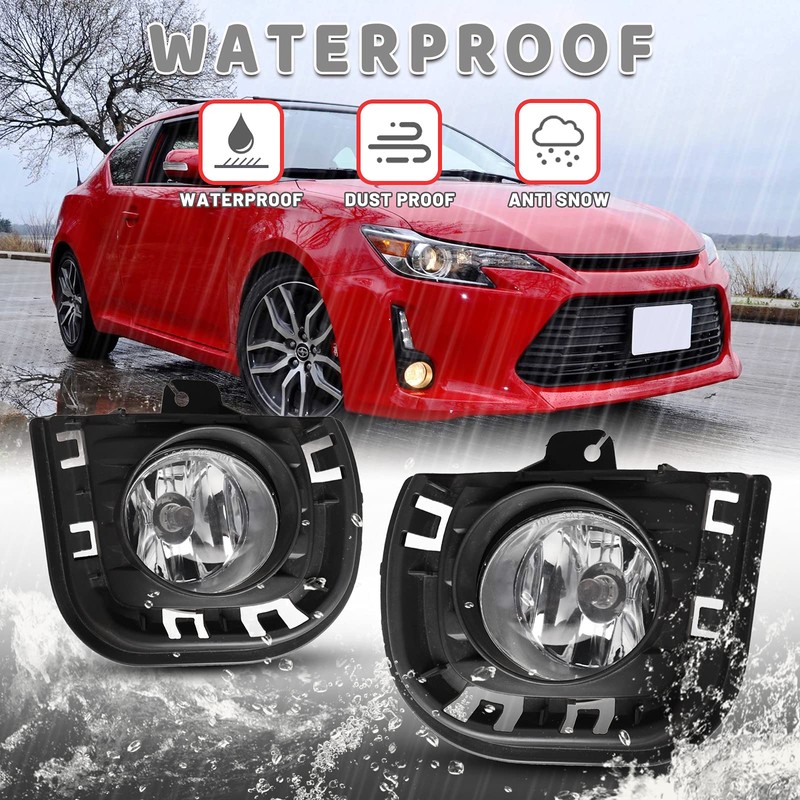 AUTOWIKI Fog Lamp Fit For 2014 2015 2016 Scion TC