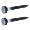 2PCS LED Mouse Expeller Ultrasonic Solar Snake Repeller Ground Insertion