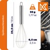 KADAX Schneebesen aus Silikon und Edelstahl, Handschneebesen, manueller Rührbesen, Ballonschneebesen