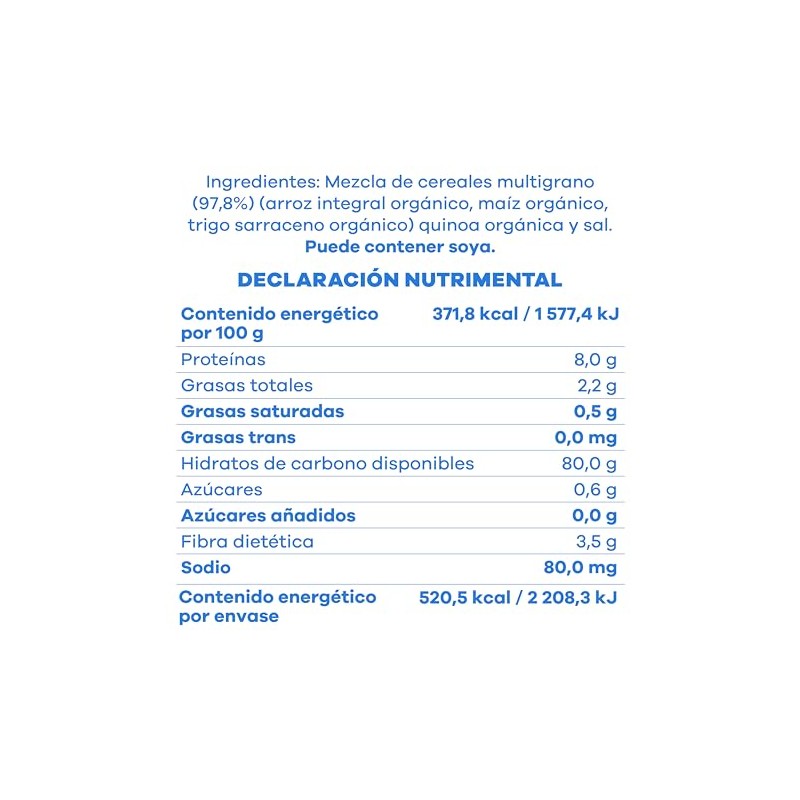 Galletas de Multigrano y Quinoa Orgánicas 140g
