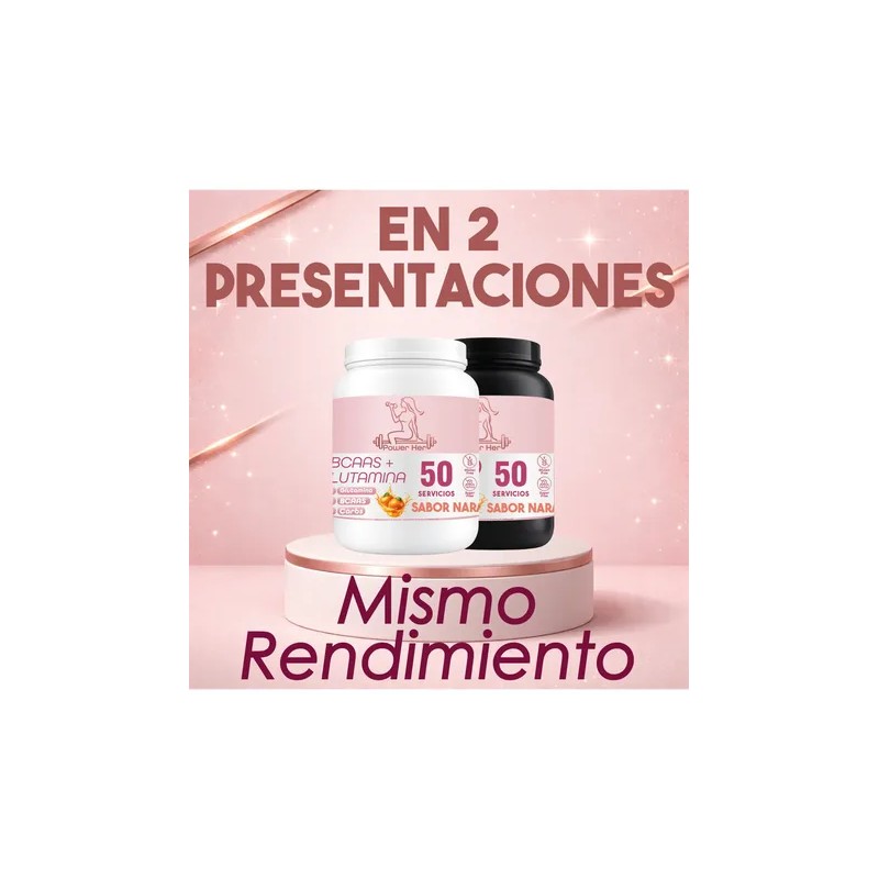 Aminoácidos Bcaas + Glutamina Powe Her 1kg De 50 Serv.