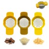 Calitek Grater Set of 3 Cheese Grater Lemon Zester for