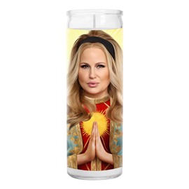 Jennifer Coolidge Celebrity Prayer Candle – Stifler’s Mom, Tanya McQuoid & Legally Blonde Star Pop Culture Decor, White Lotus Inspired Accent, TV Fan Gift