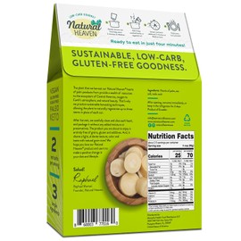 Natural Heaven Rice, Hearts of Palm White Rice (6 Pack), Gluten Free, Vegan, Low Carb Rice for a Keto Snack or Healthy Food Meal, 9 Oz