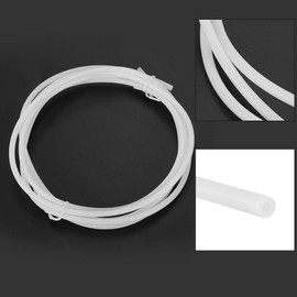 KSTE PTFE White Teflon Bowden Tube for 1.75 Filament (2.0 mm ID / 4.0 mm OD) for 3D Printers (2 M)