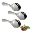 3 Pcs Stainless Steel Short Handle Spoons Mini Short Handle