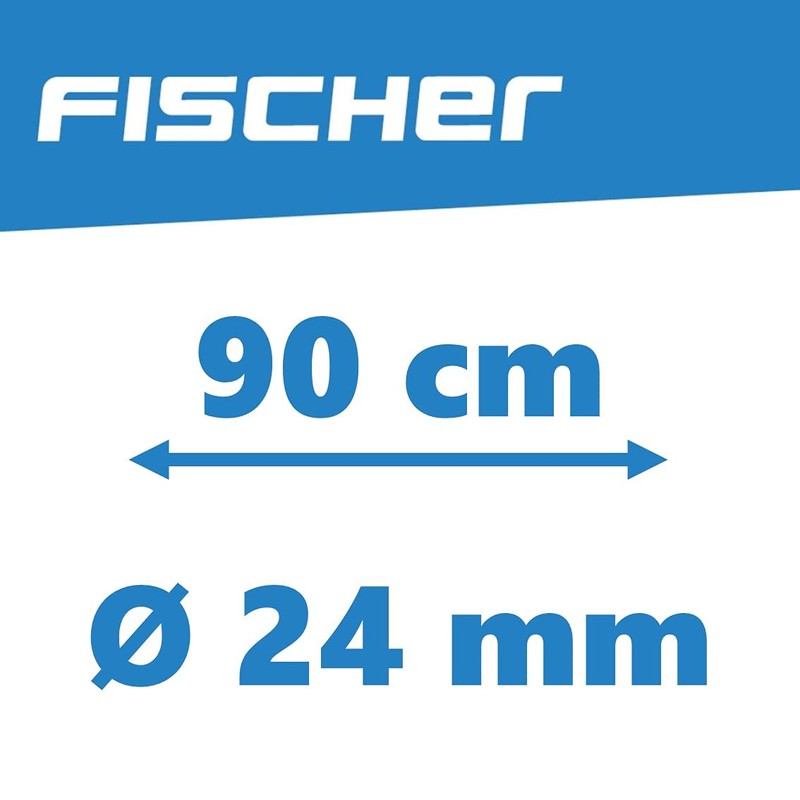 FISCHER 85860 Link Lock Numbers Length 90 cm Black