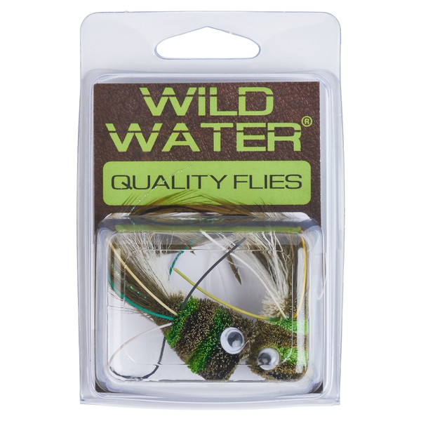 Wild Water Fly Fishing Deer Hair Frog Popper, Size 2, Qty. 2