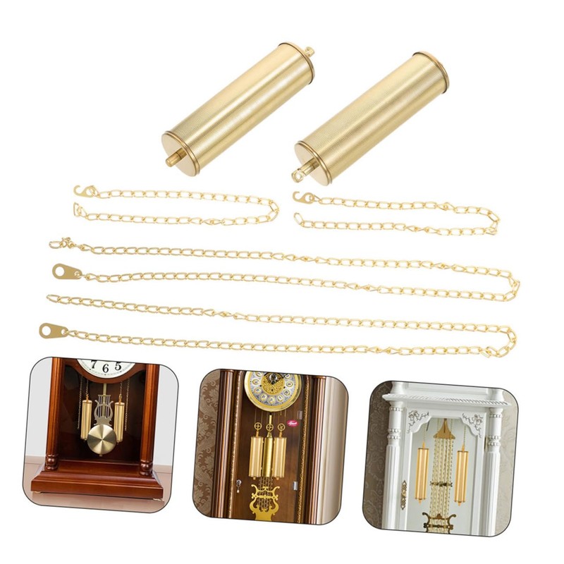 WOONEKY 2 Sets Grandfather Clock Decorative Hammer Heavy Duty Clock