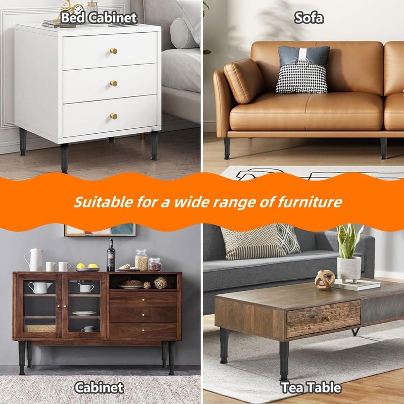 Height Bed Support Legs, Adjustable Bed Frame Support Legs Replacement,