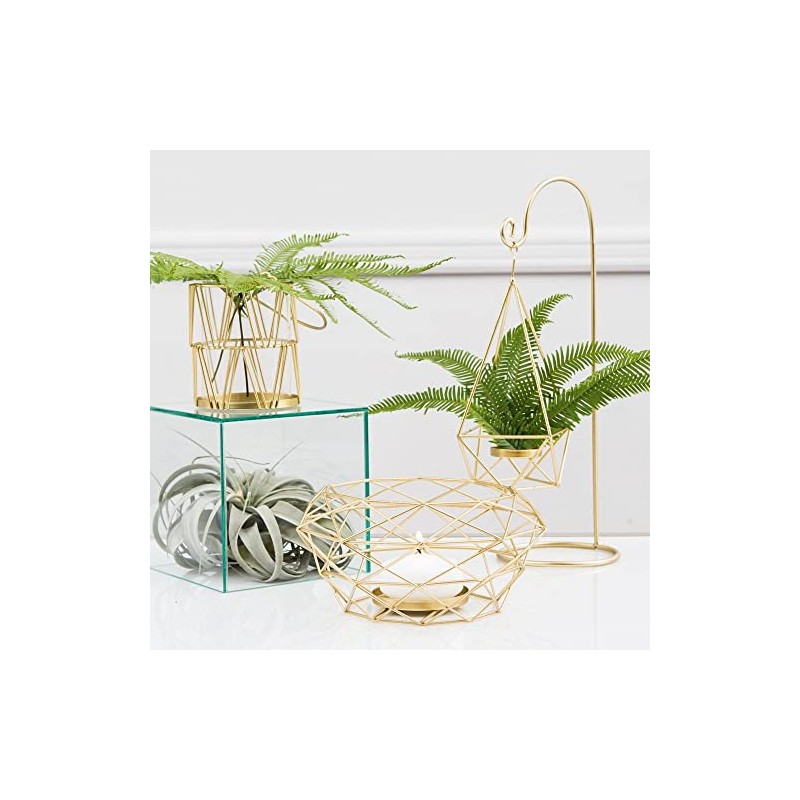 Weddingstar Gold Geometric Candle Lantern