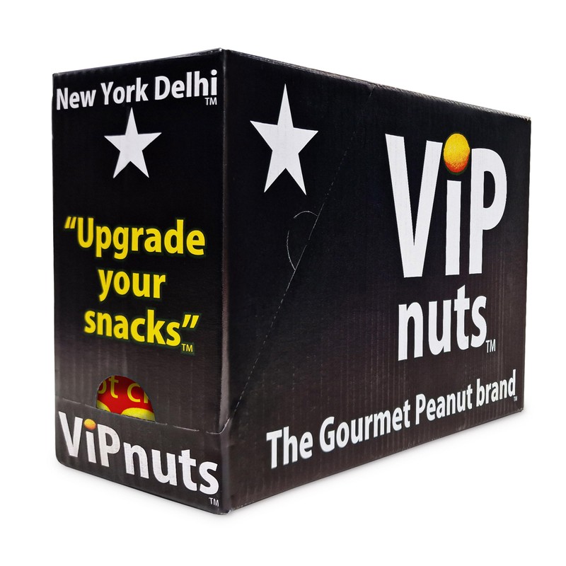 New York Delhi ViPnuts, Hot Chilli Flavoured Peanuts, Vegan, Gluten