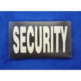 SECURITY TAN ON BLACK PCX PATCH 2 PACK 3.5" x 2" WITH VELCRO® BRAND FASTENER