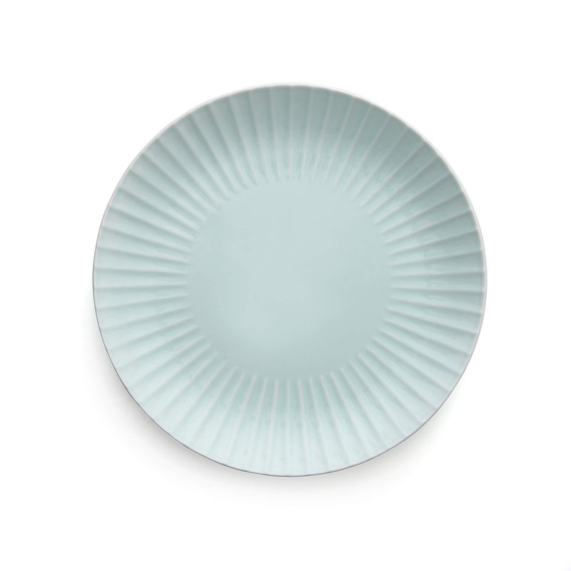 ZEN Pleats Porcelain Dinner Plates 11 Inch Set of 6