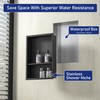 Bernkot Aluminum Waterpoof Box with Stainless Steel Shower Niche Matte
