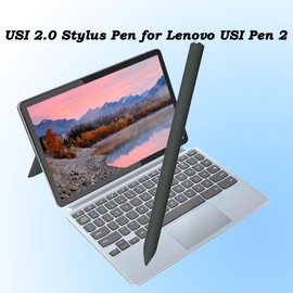 USI2.0 Stylus Pen Replacement for Lenovo USI Pen 2,USI 2.0 Stylus Pen Compatible with ThinkPad C Series, for Lenovo Flex Series,Idea Pad Duet/Flex Series, 4096 Levels Pressure, USI 2.0 Protocol(Black)