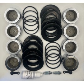 ABS 1964-1969 Plymouth Barracuda Brake Caliper Rebuild kit w/ pistons (x2)