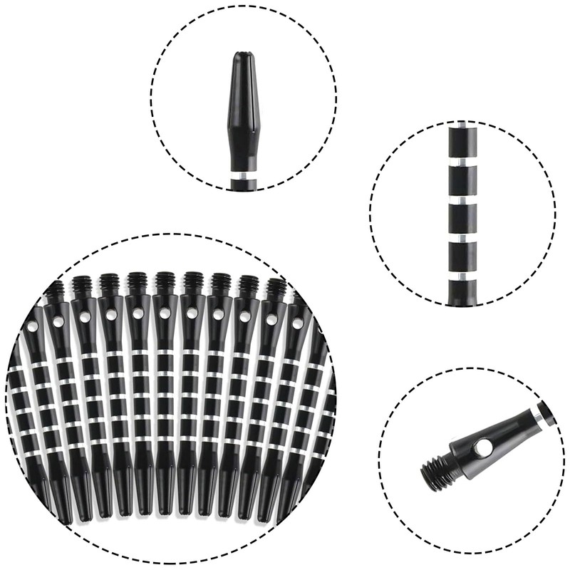 Yuiturt 15 Pcs Dart Shafts, Metal Dart Stems with 2BA