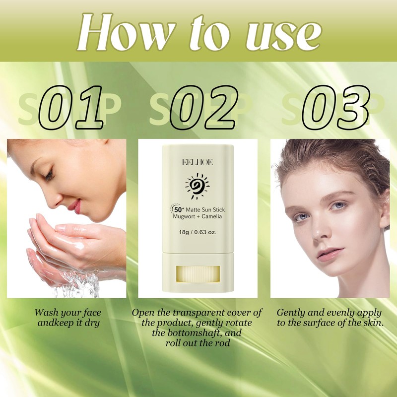 Sun Protection Stick, Face Sun Cream SPF 50+, Korean Sunscreen